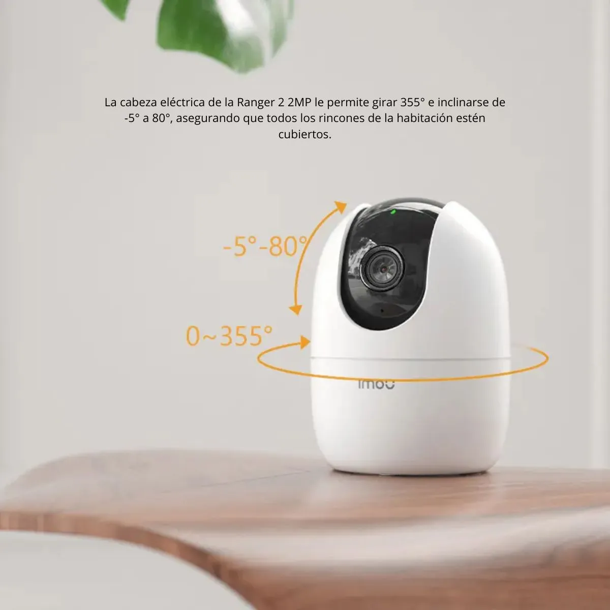 IMOU - Cámara WiFi Imou Ranger 2 3MP 2K 360° Seguridad Interior con Audio y Detección