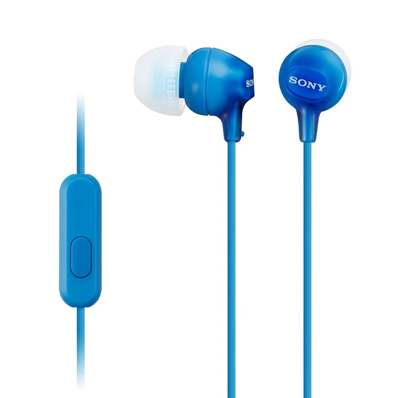 SONY - Sony Audífonos Internos Con Micrófono MDR-EX15AP Azul