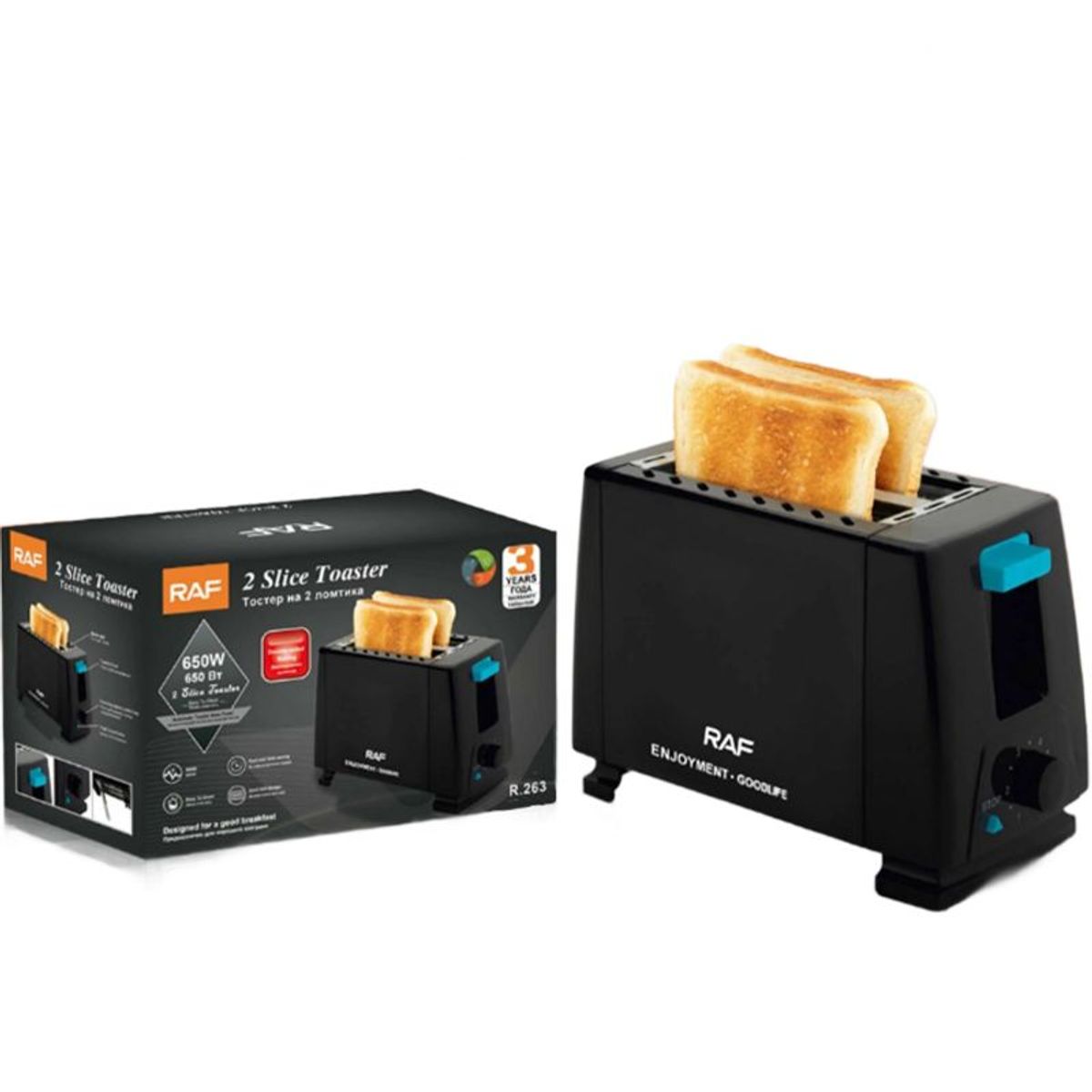 OEM - Tostadora RAF de Rebanadas de Pan en Molde 650W