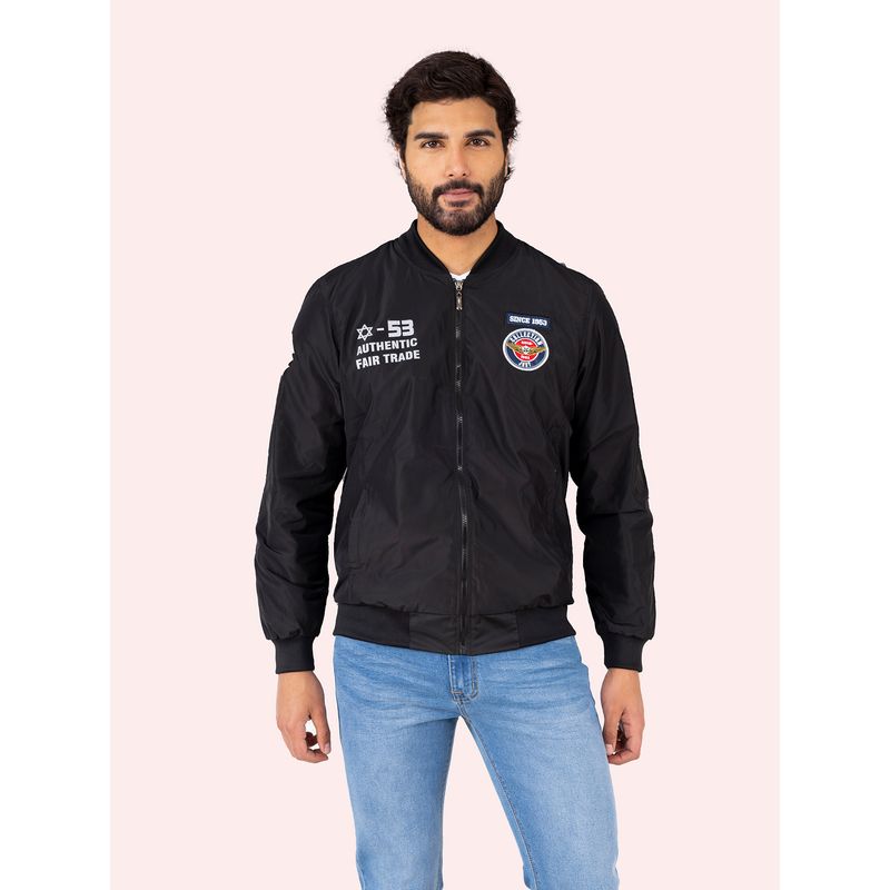 JUSTO - CASACA BOMBER JUSTO HOMBRE  BORDADO SLIM FIT