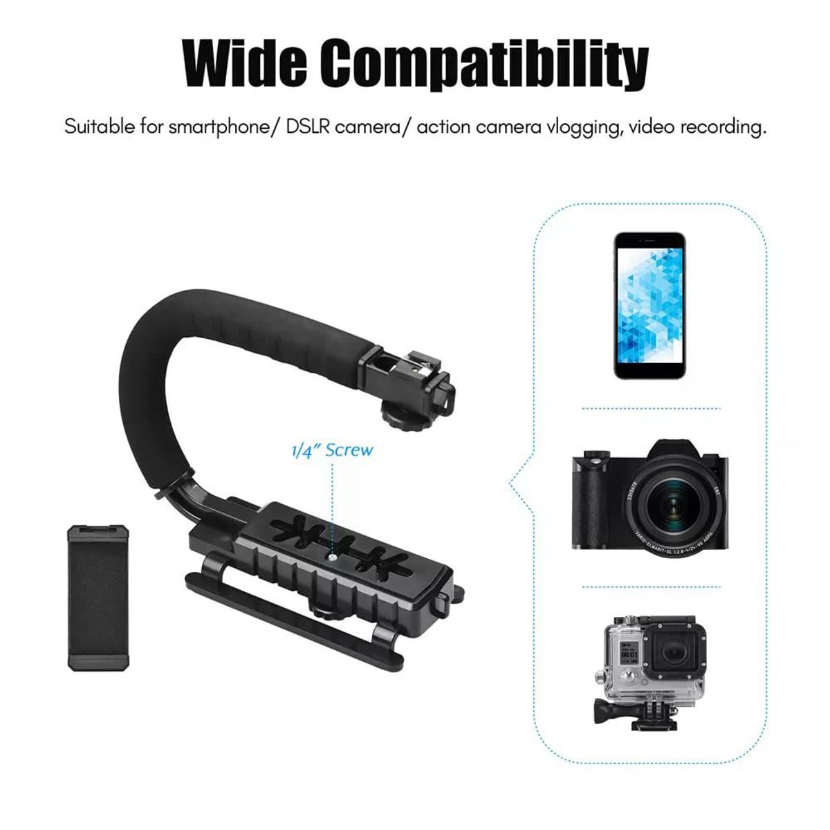 OEM - Estabilizador de Mano para Hacer Videos en Forma de U Gimbal Video