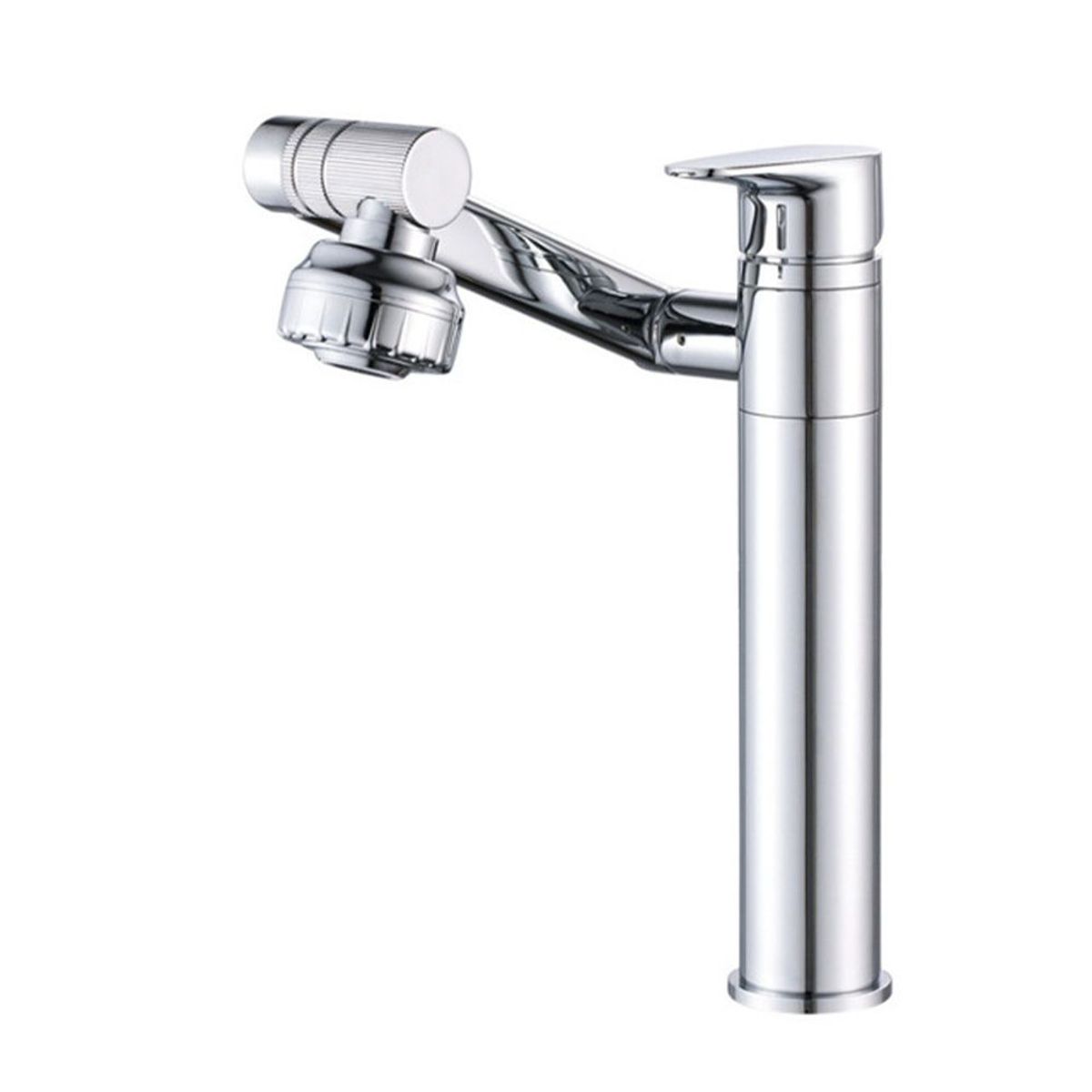 HOME NEAT - Grifo de cocina lavaplatos monomando 1080° Crome - 30cm