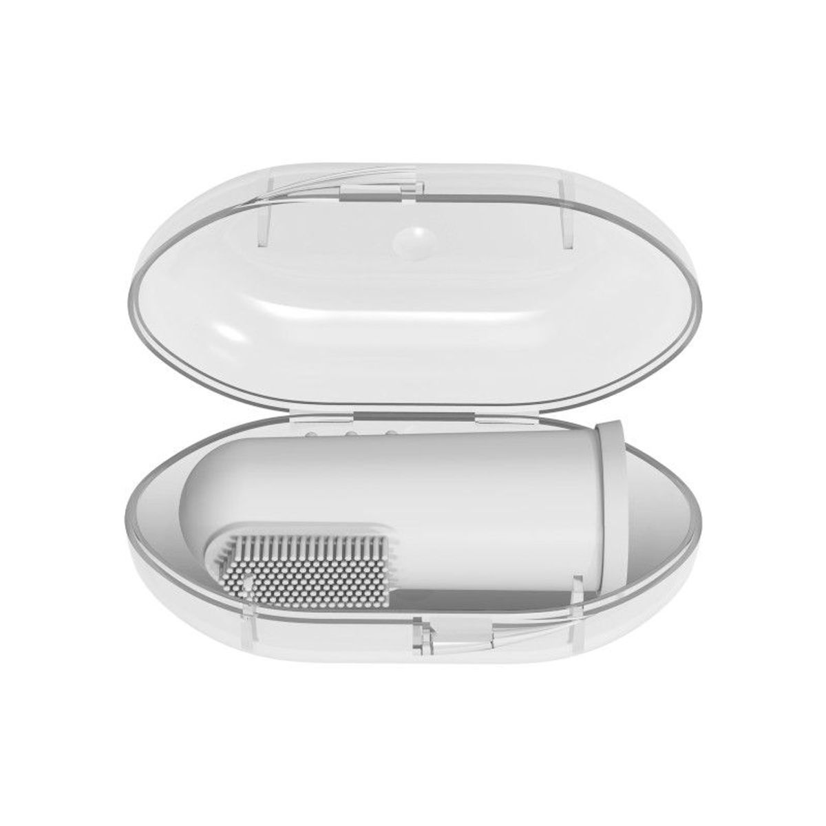 DR BROWNS - Cepillo Dedal de Silicona con Estuche Color Gris