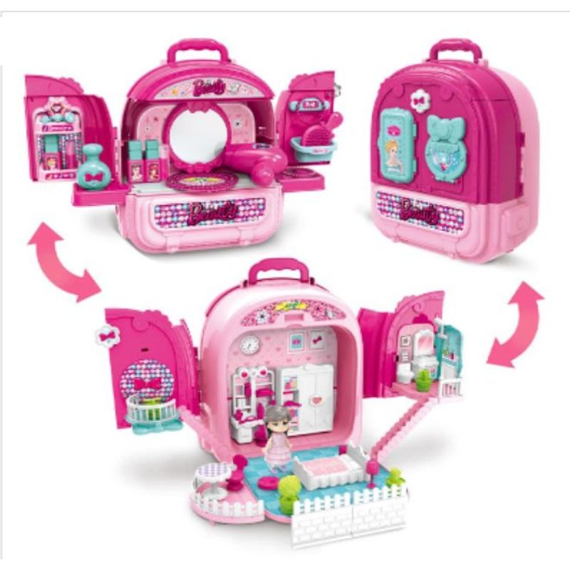 GENERICO - MOCHILA DE BELLEZA 3 EN 1