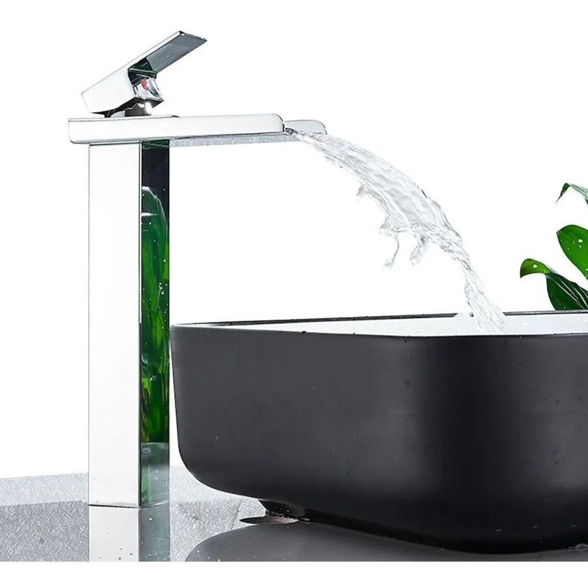 HOME NEAT - Grifo de Baño Grifo Lavabo Mezclador Monomando Cromo 30cm