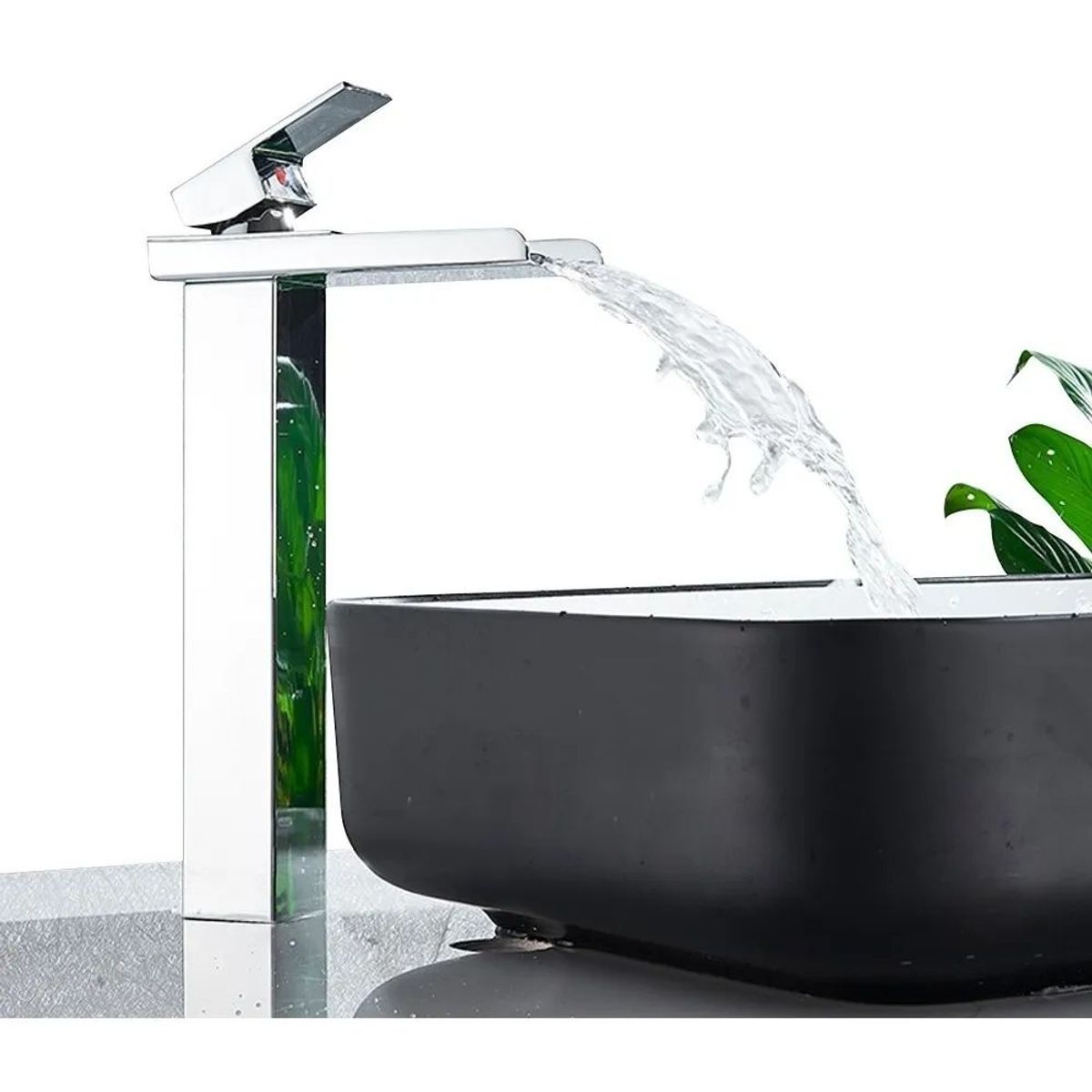 HOME NEAT - Grifo de Baño Grifo Lavabo Mezclador Monomando Cromo 30cm