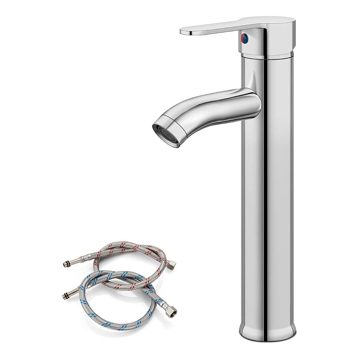 HOME NEAT - Grifo de Baño Grifo Lavabo Mezclador Monomando Cromo 30cm