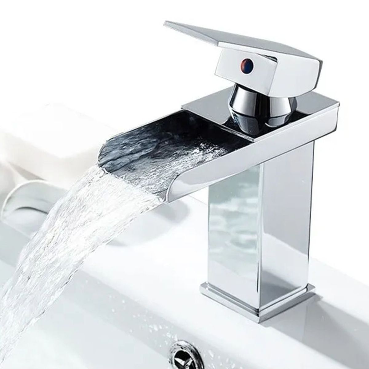 HOME NEAT - Grifo de Baño Grifo Lavabo Mezclador Monomando Cromo 20cm