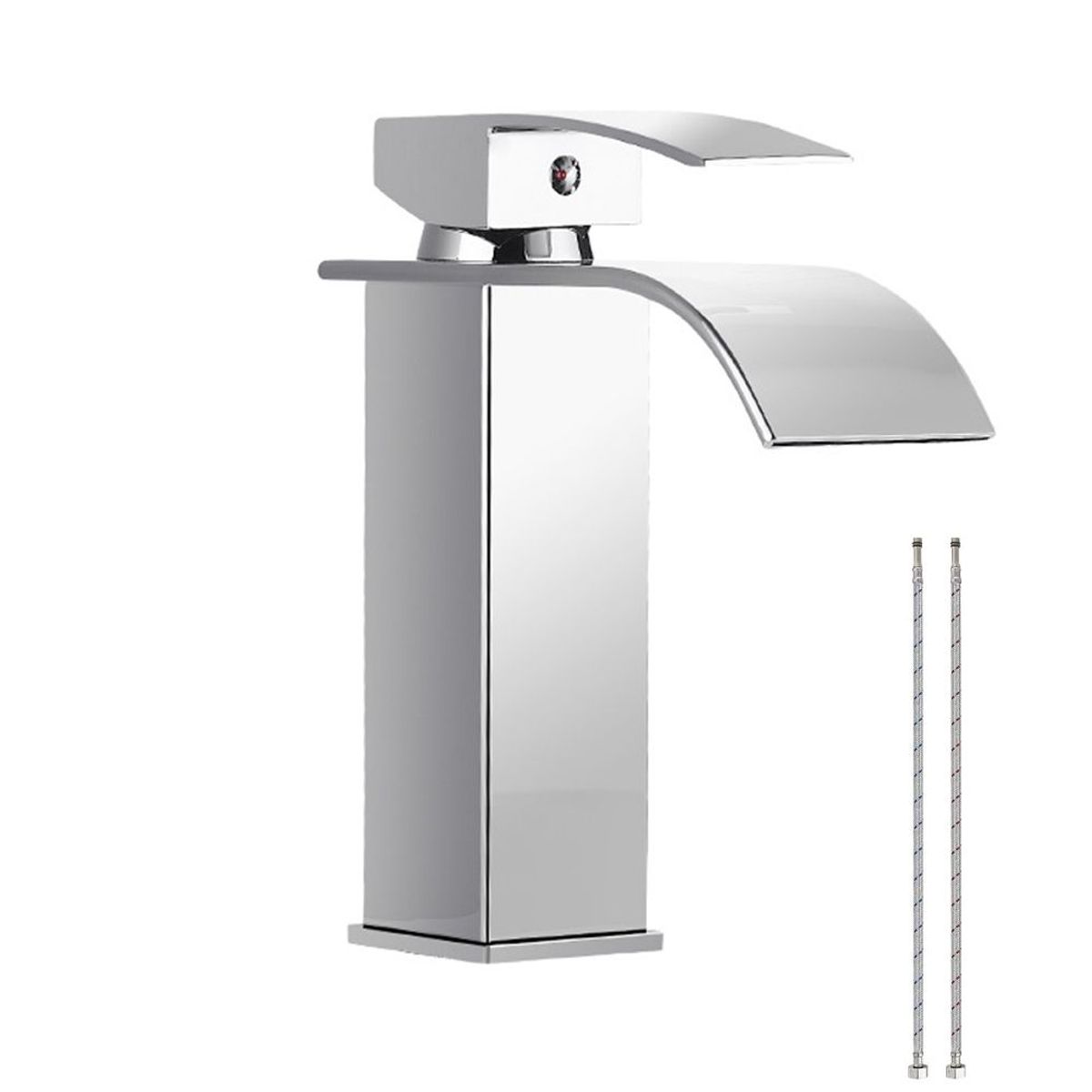 HOME NEAT - Grifo de Baño Grifo Lavabo Mezclador Monomando Cromo 20cm