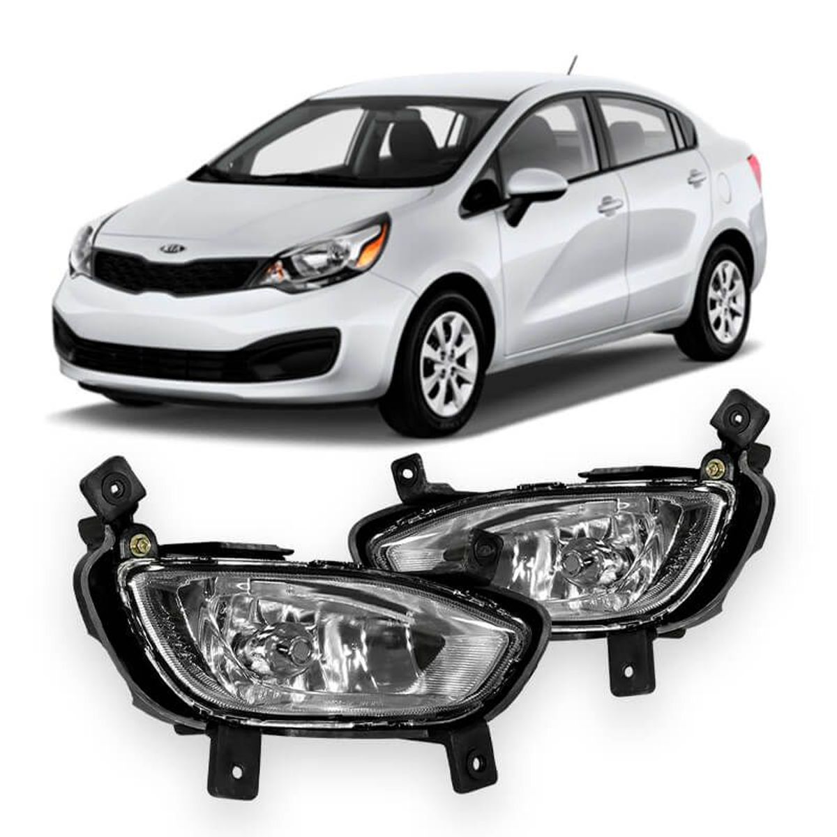 GENERICO - FAROS NEBLINEROS KIA RIO 2012 2013 2014