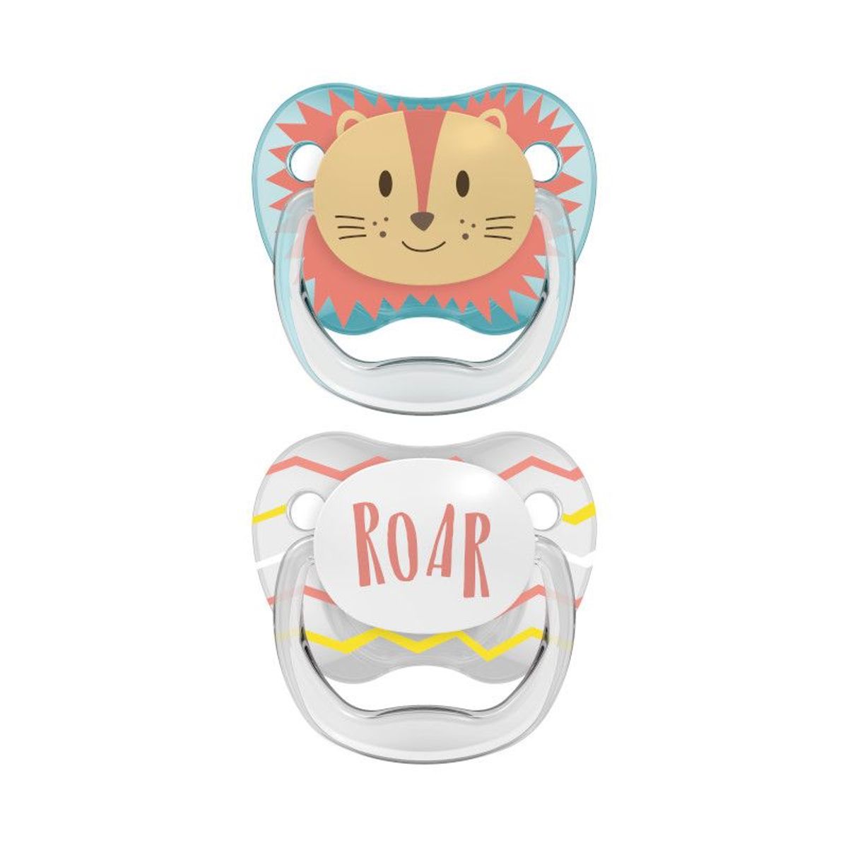 DR BROWNS - Set de 2 Chupones PreVent de 0 a 6 meses - Tigre Celeste