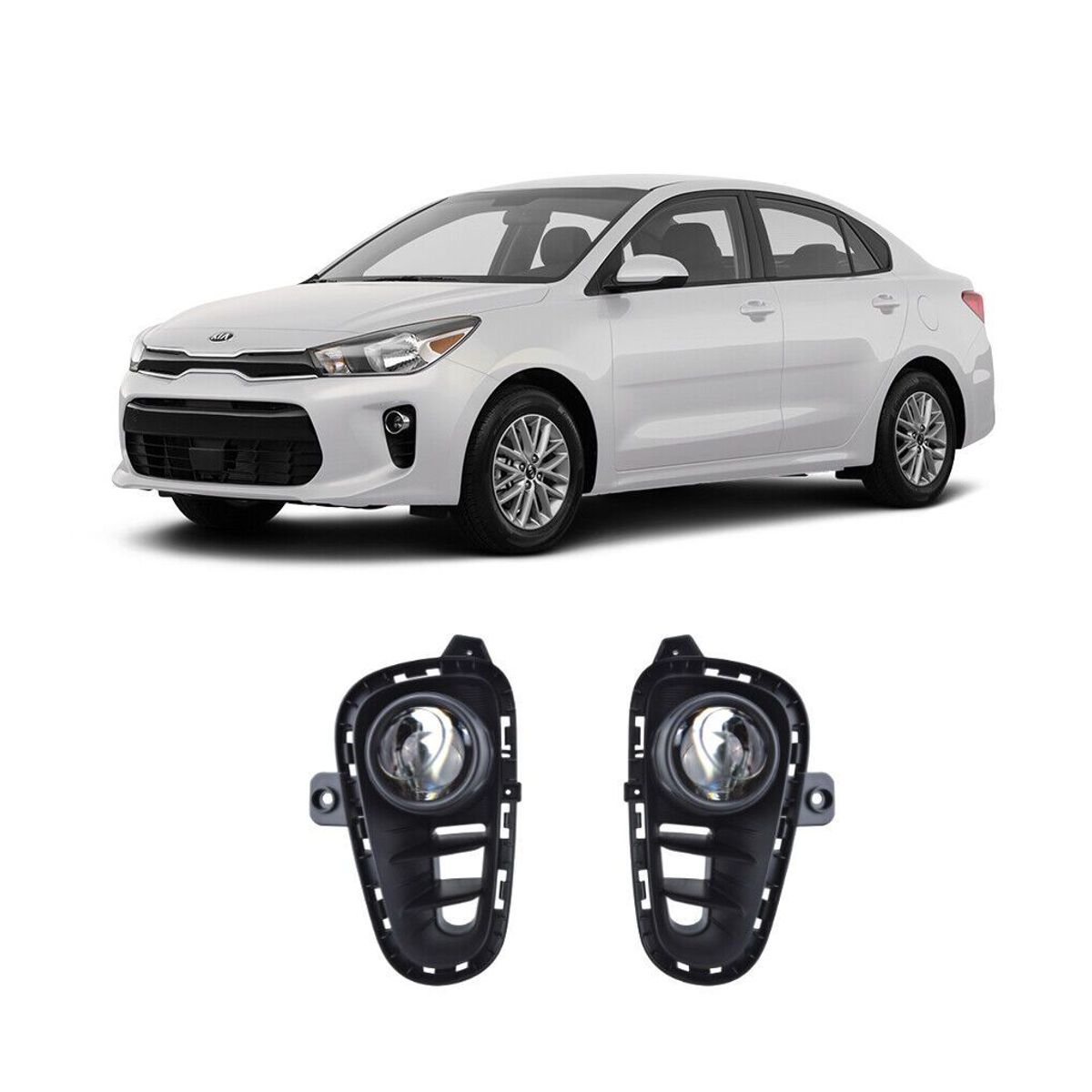 GENERICO - FAROS NEBLINEROS KIA RIO 2018 2019 2020