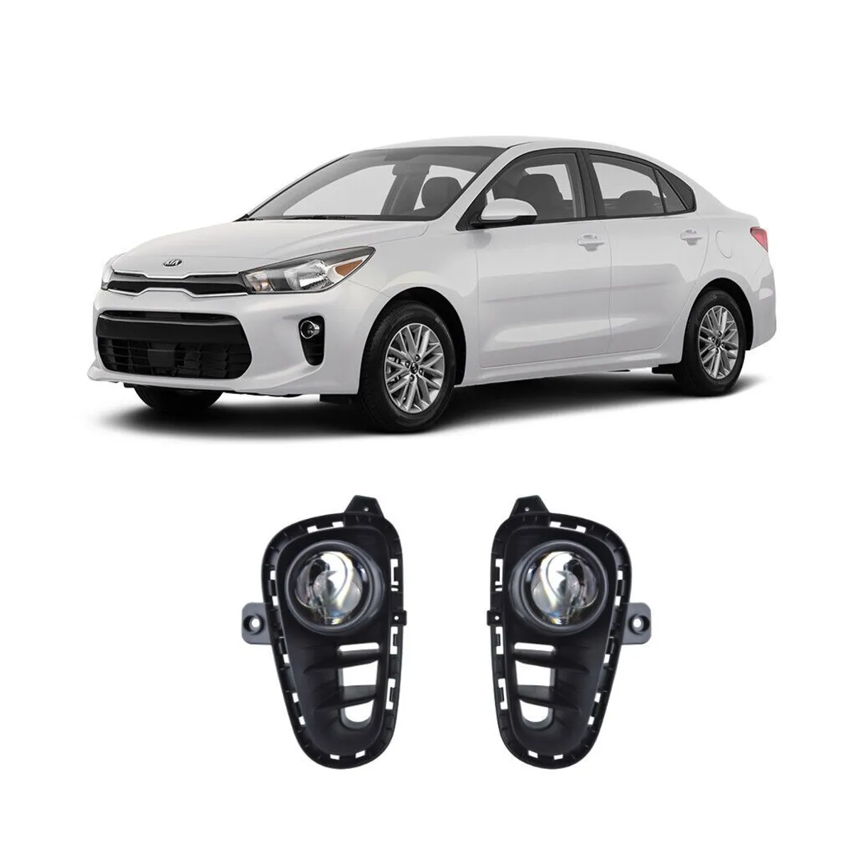 GENERICO - FAROS NEBLINEROS KIA RIO 2018 2019 2020