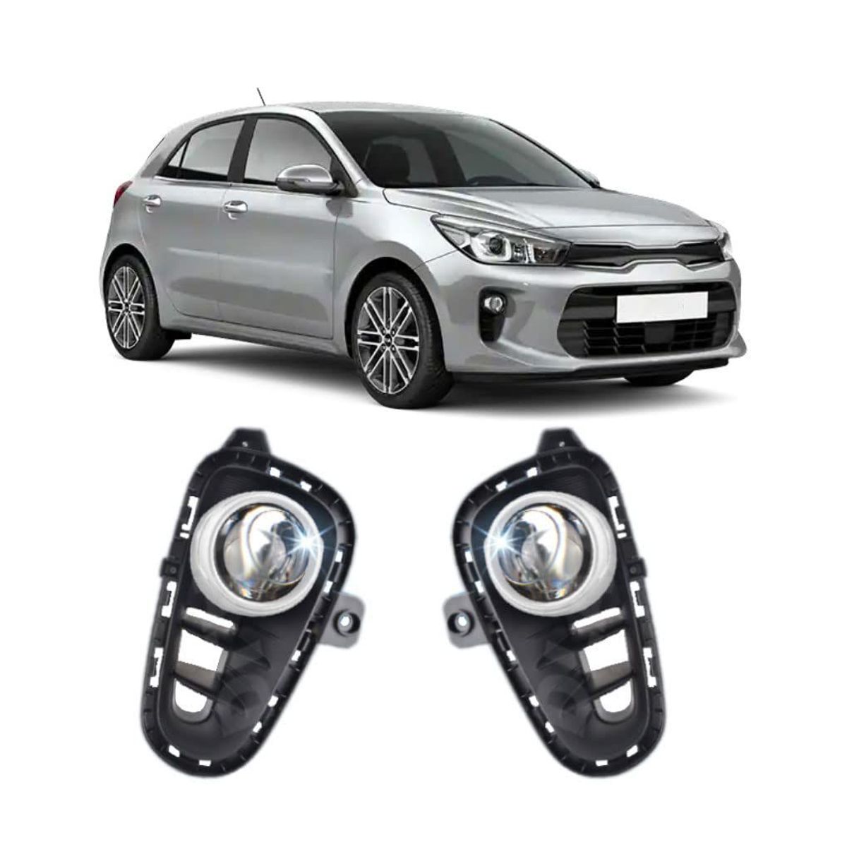 GENERICO - FAROS NEBLINEROS KIA RIO 2018 2019 2020