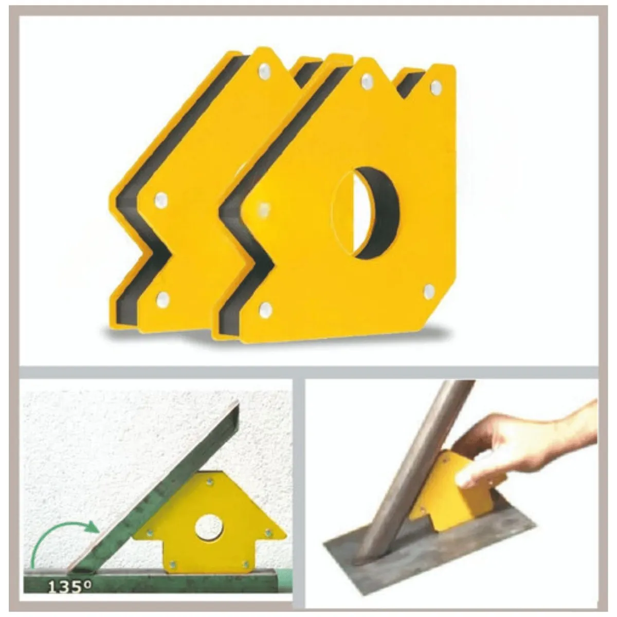 UYUSTOOL - Escuadra Magnetica para soldar 9 Lbs x4 unidades Uyustools