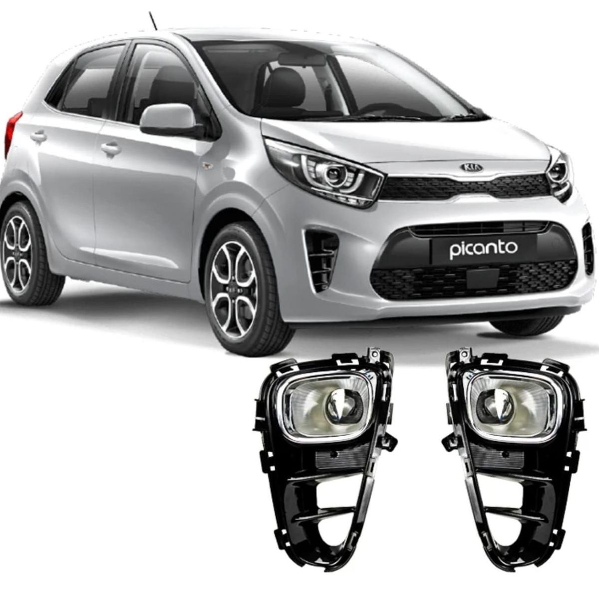 GENERICO - FAROS NEBLINEROS KIA PICANTO 2017 2018 2019 2020 2021