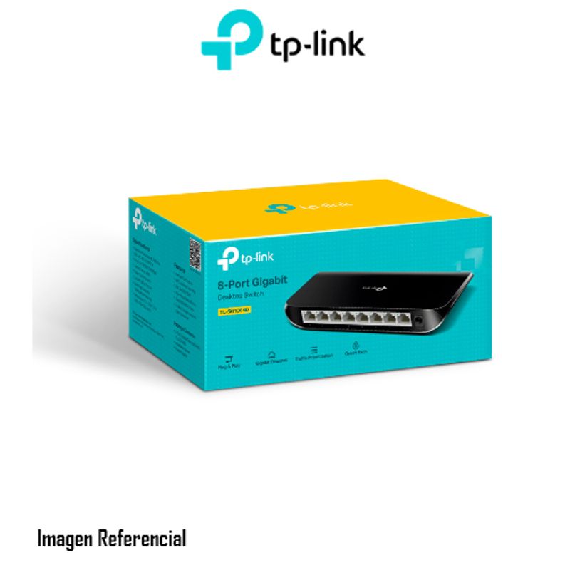 TP LINK - SWITCH TP-LINK TL SG1008D V10 8 PUERTOS GIGABIT P/N: TL-SG1008D