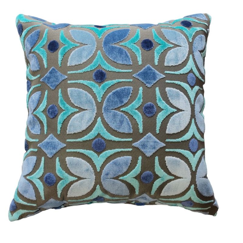 GENERICO - COJIN  AZUL NAVIDEÑO DECORATIVO  45 X 45