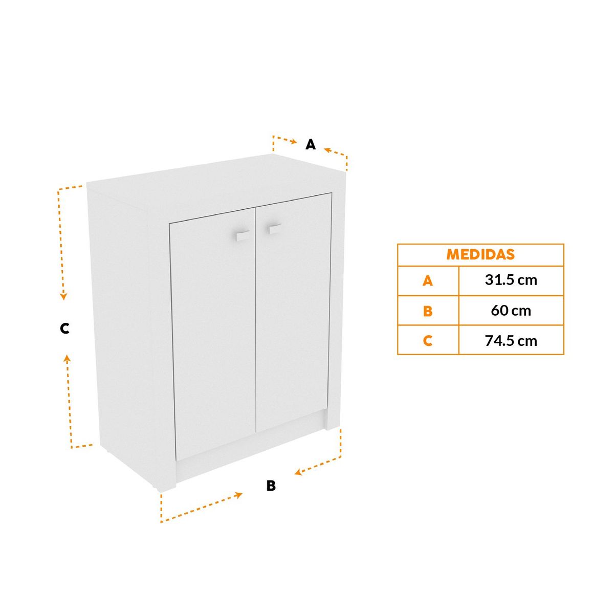 BONNO - Archivador De Oficina Norton Blanco Bonno