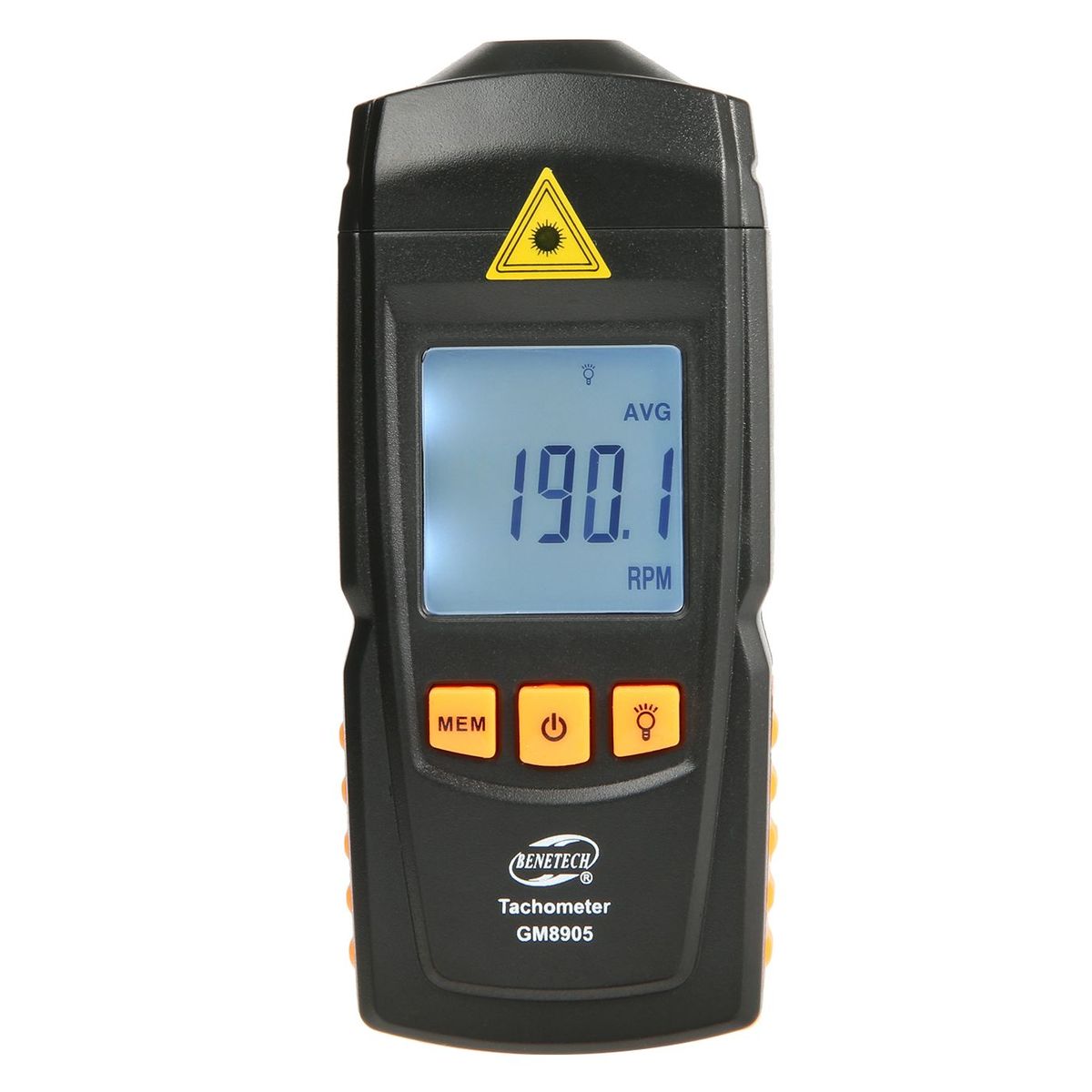 BENETECH - Tacómetro Digital Láser Sin Contacto Medidor de RPM - BENETECH GM8905