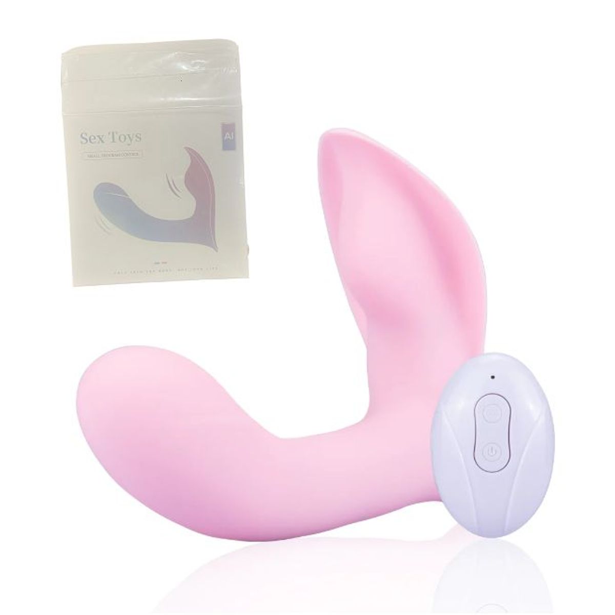 GENERICO - Vibrador control remoto de doble estimulación 10 vibraciones
