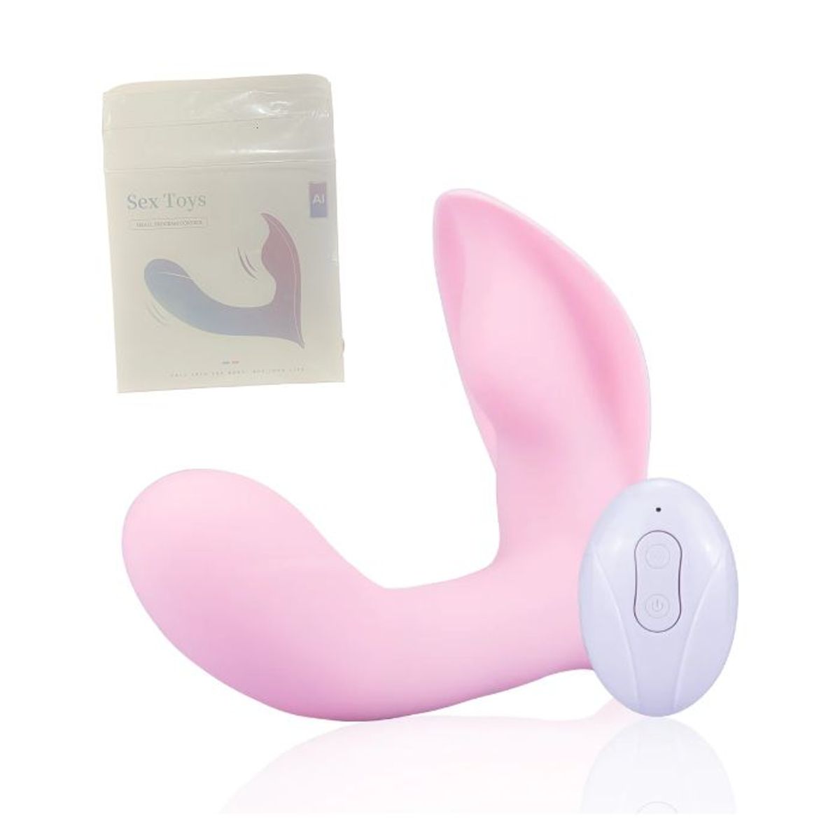 GENERICO - Vibrador control remoto de doble estimulación 10 vibraciones