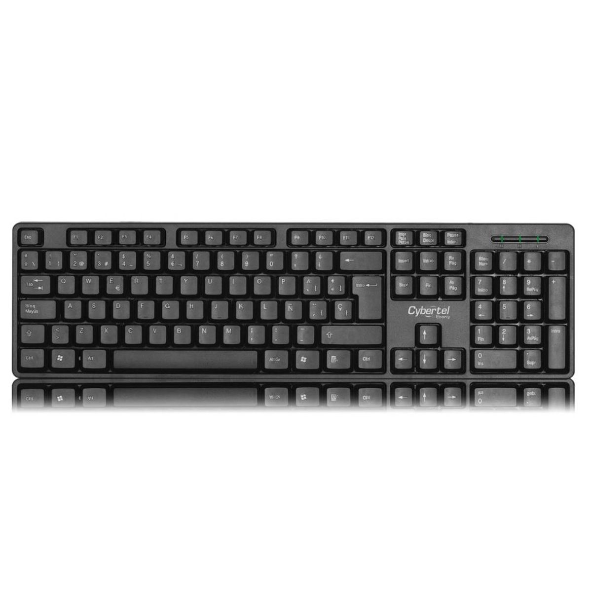 GENERICO - Kit  Teclado + Mouse Teros USB Negro TE-4061N