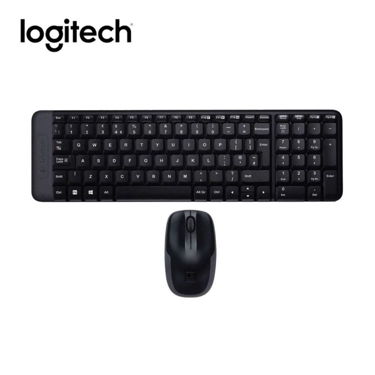 GENERICO - Teclado Logitech Mouse Mk220 Wireless USB Sp Black