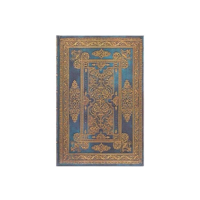 PAPERBLANKS - LIBRETA TAPA DURA MINI RAYADA BLUE LUXE