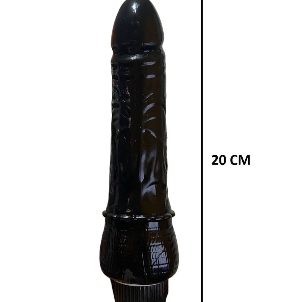 GENERICO - Dildo de 20 cm con regulador de velocidades