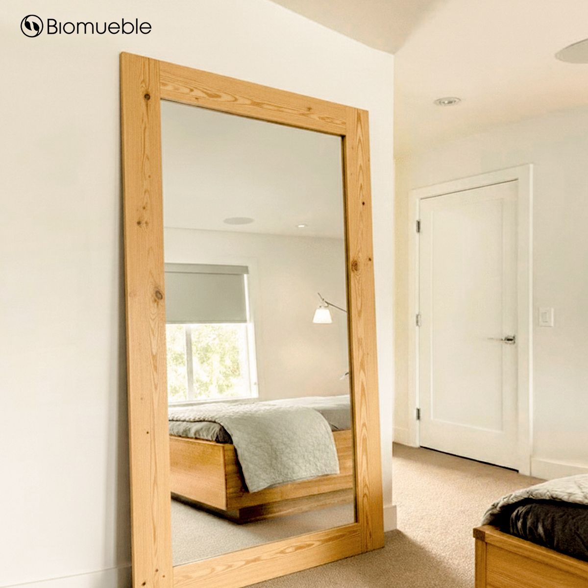 GENERICO - Espejo Gigante LUCCIO de Madera Reciclada de Pallets