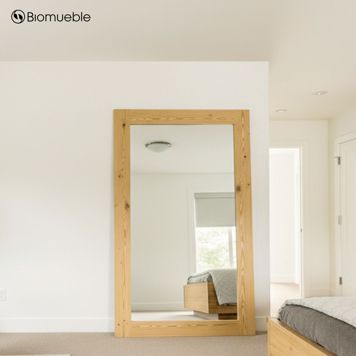 GENERICO - Espejo Gigante LUCCIO de Madera Reciclada de Pallets