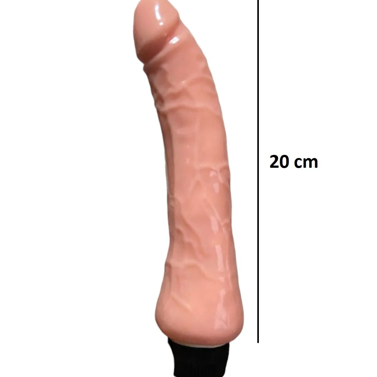 GENERICO - Dildo de 20 cm con regulador de velocidades