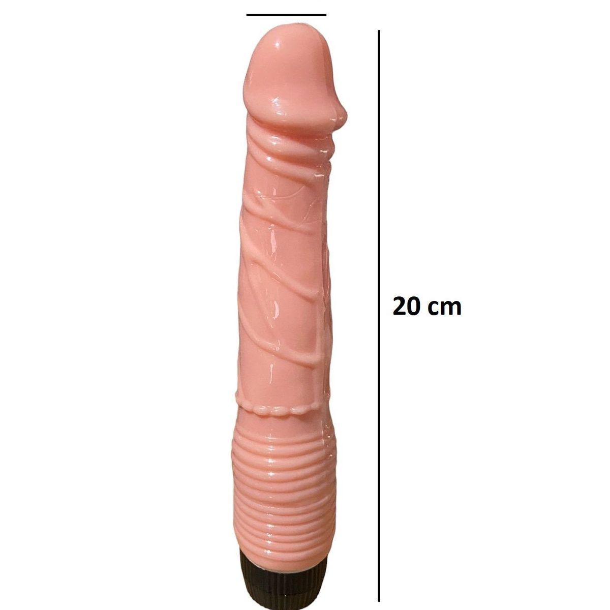 GENERICO - Dildo de 20 cm con regulador de velocidades
