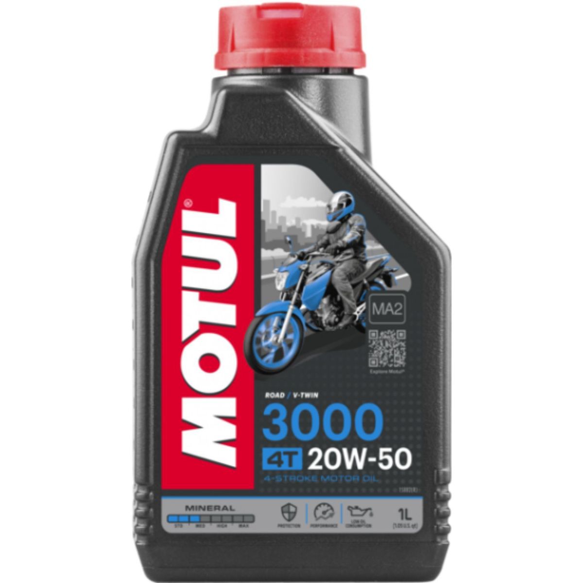 GENERICO - MOTUL 3000 Aceite de motor 20W50 para Motos