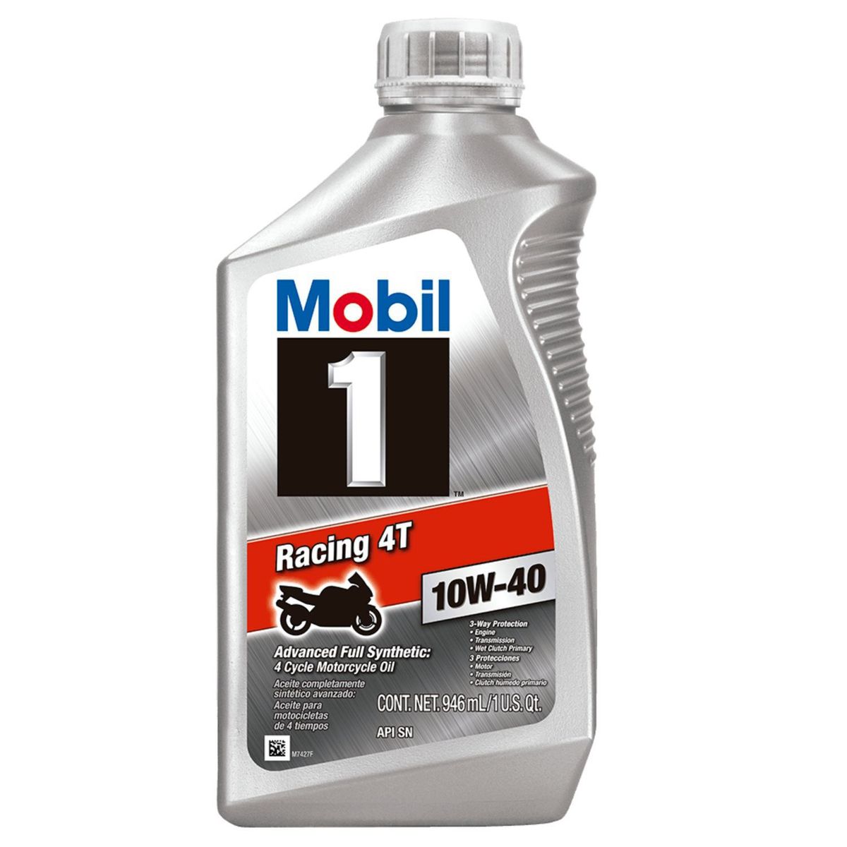 GENERICO - MOBIL 1 Aceite de motor 10W40 Full Synthetic para Motos