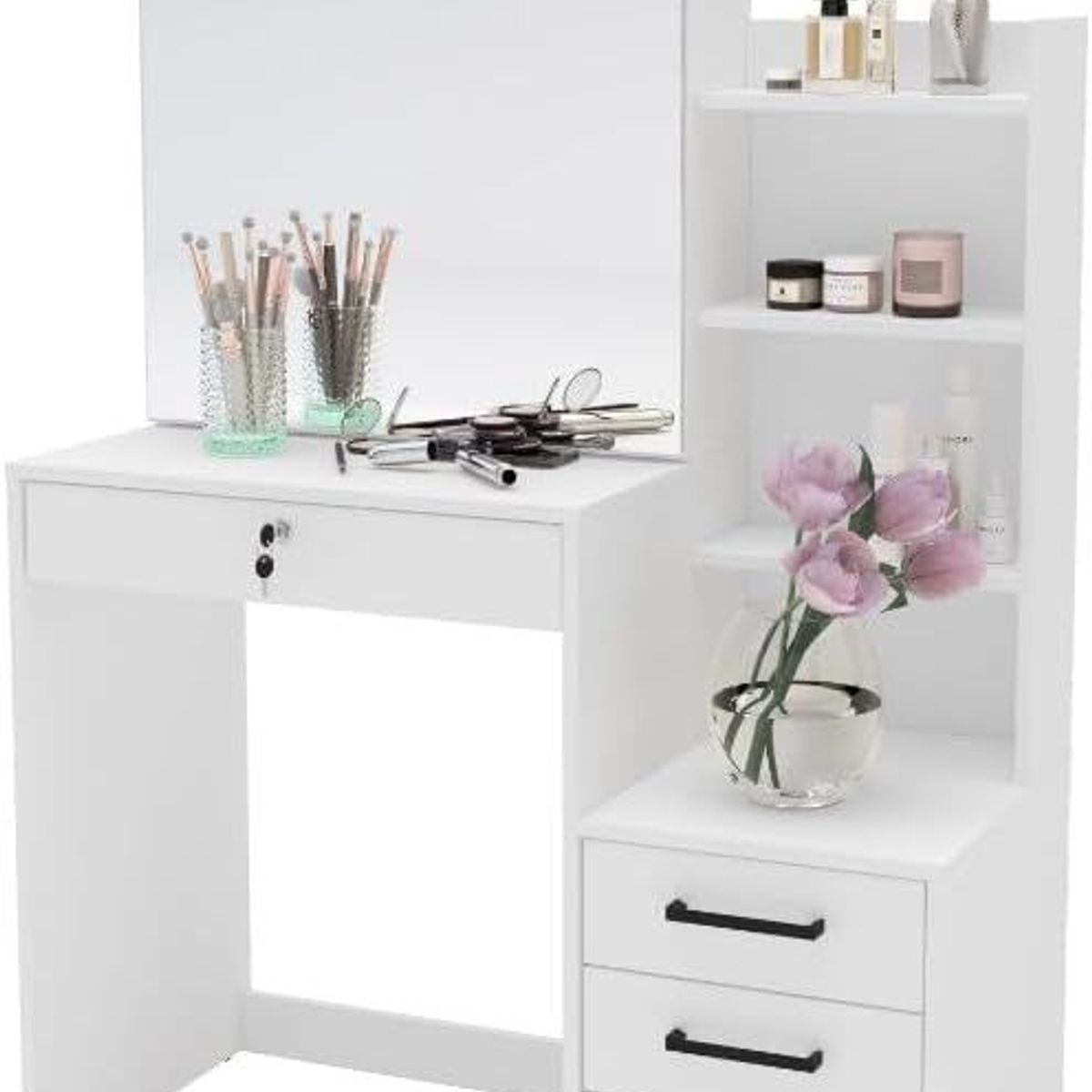 NACION MUEBLES - Tocador Moderno Corredizo Eva