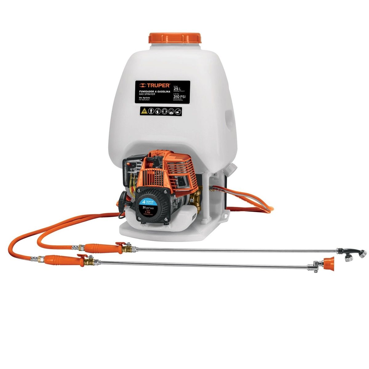 TRUPER - Fumigador A Gasolina motofumigadora, 4 Tiempos, 25 L Truper 101569