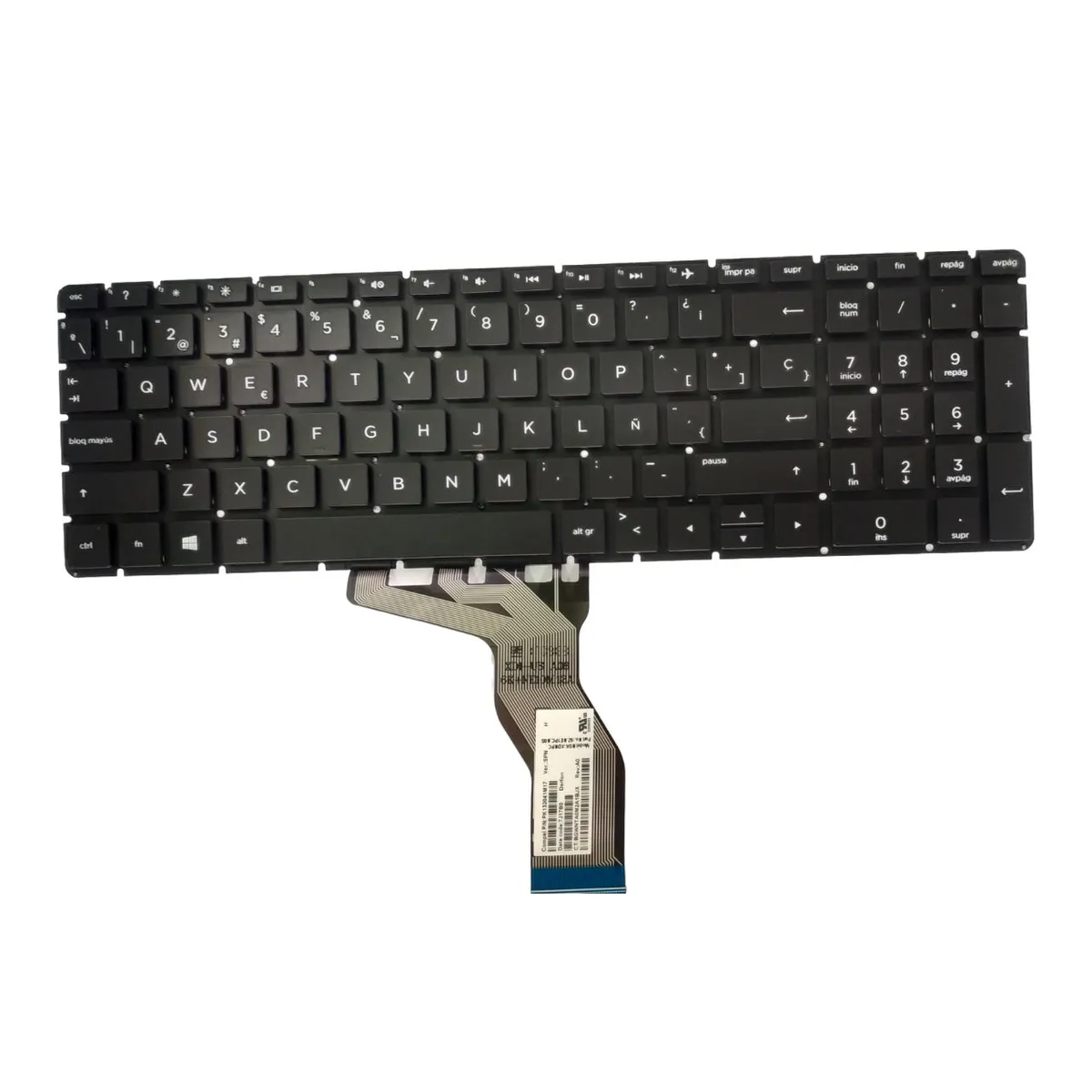 HP - Teclado ORIGINAL HP 15-BW 15-CB 17-AE 250 G6 255 G6 256 G6