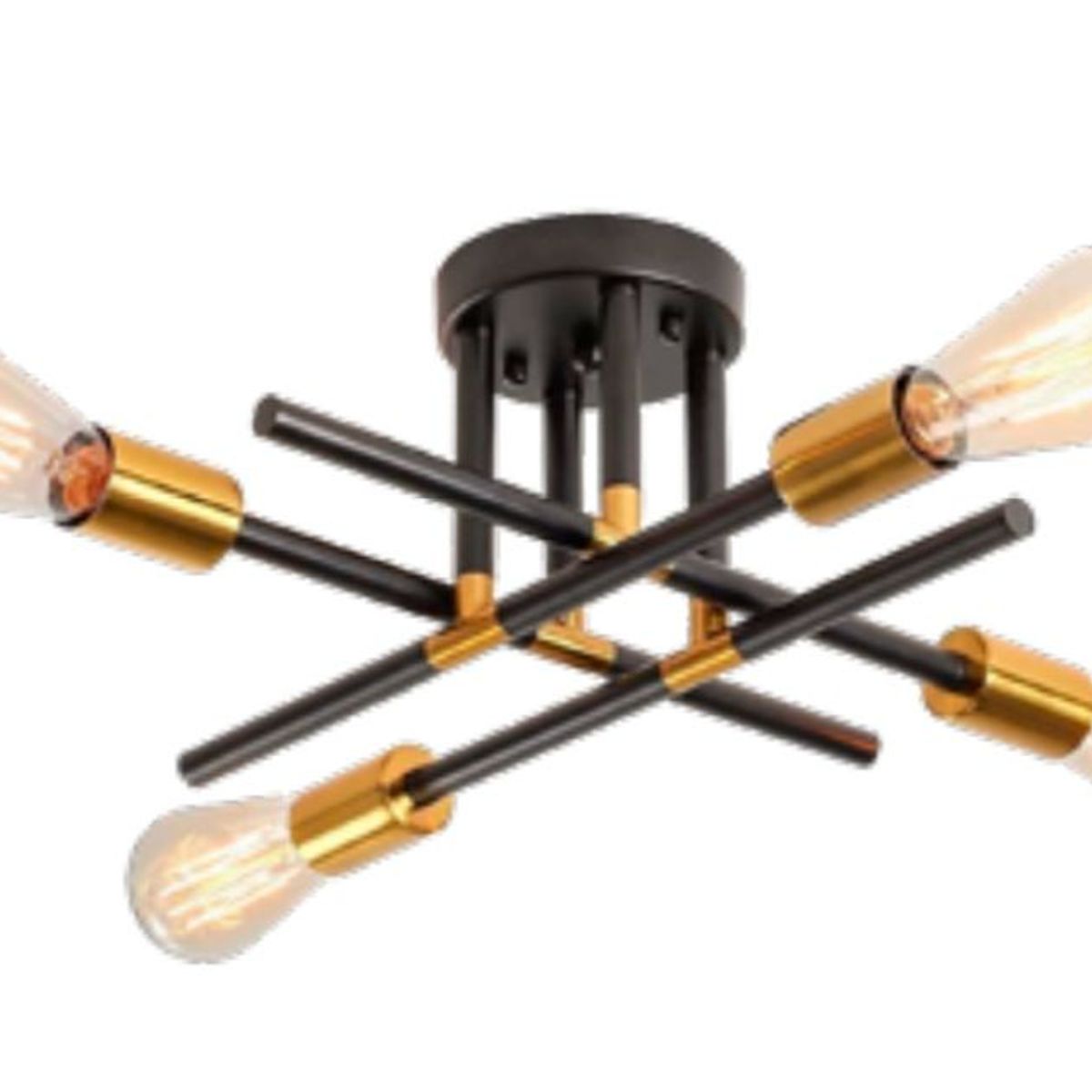 GENERICO - Lámpara Colgante Diana negro con incluye 4 focos