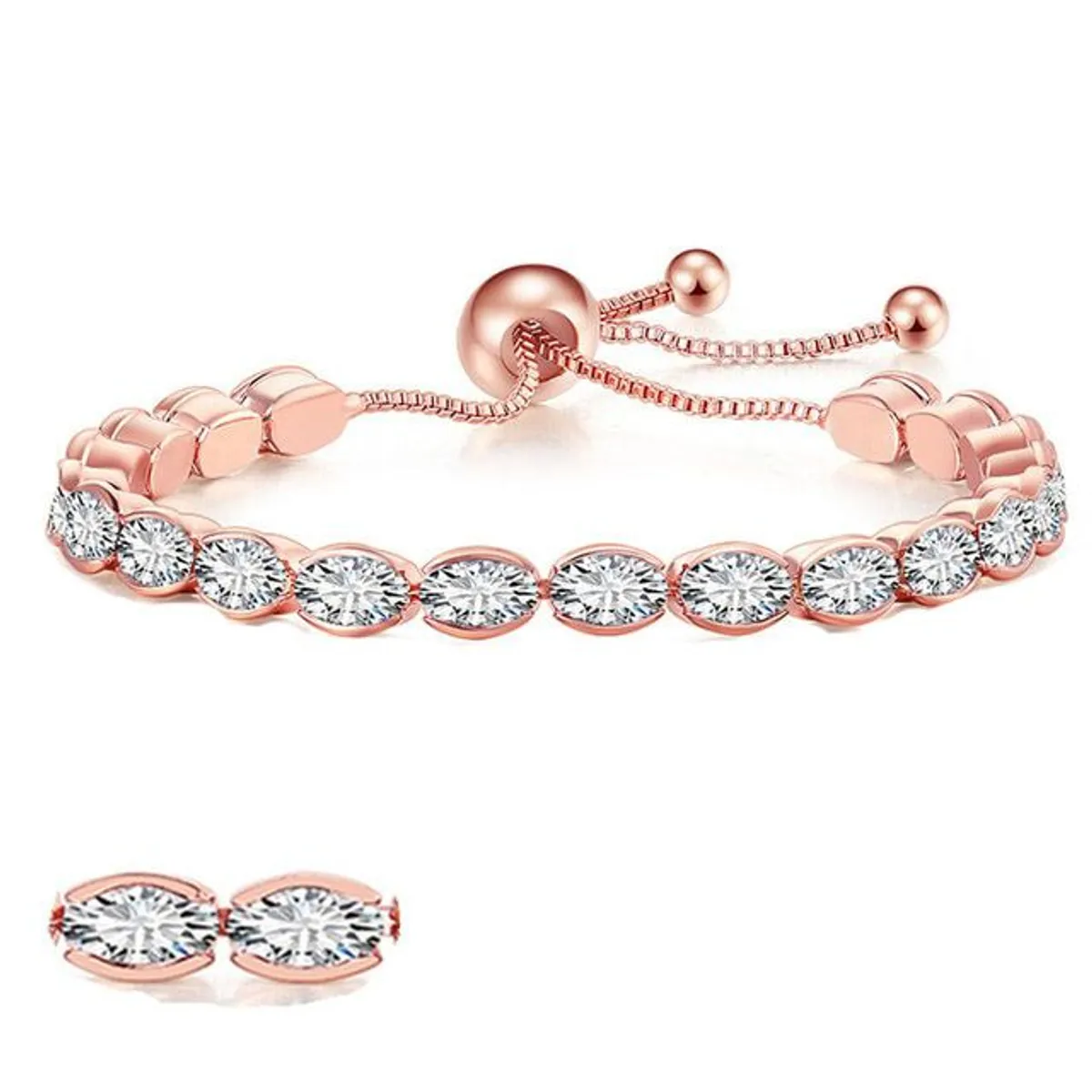 LA TIENDA 88 JOYAS Y ACCESORIOS - La Tienda 88 - Pulsera Brazalete Bañado en Oro de 18k - Rosa