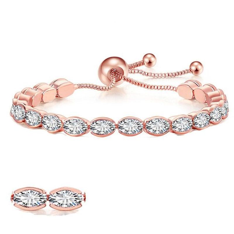 LA TIENDA 88 JOYAS Y ACCESORIOS - La Tienda 88 - Pulsera Brazalete Bañado en Oro de 18k - Rosa