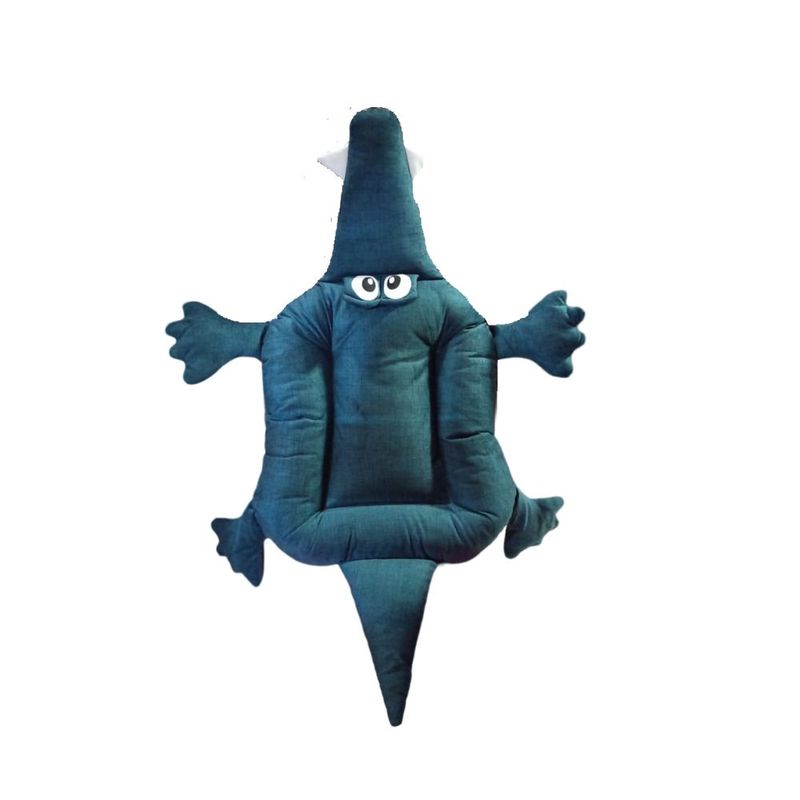 GENERICO - Cama deluxe para mascotas perros y gatos Cocodrilo Azul