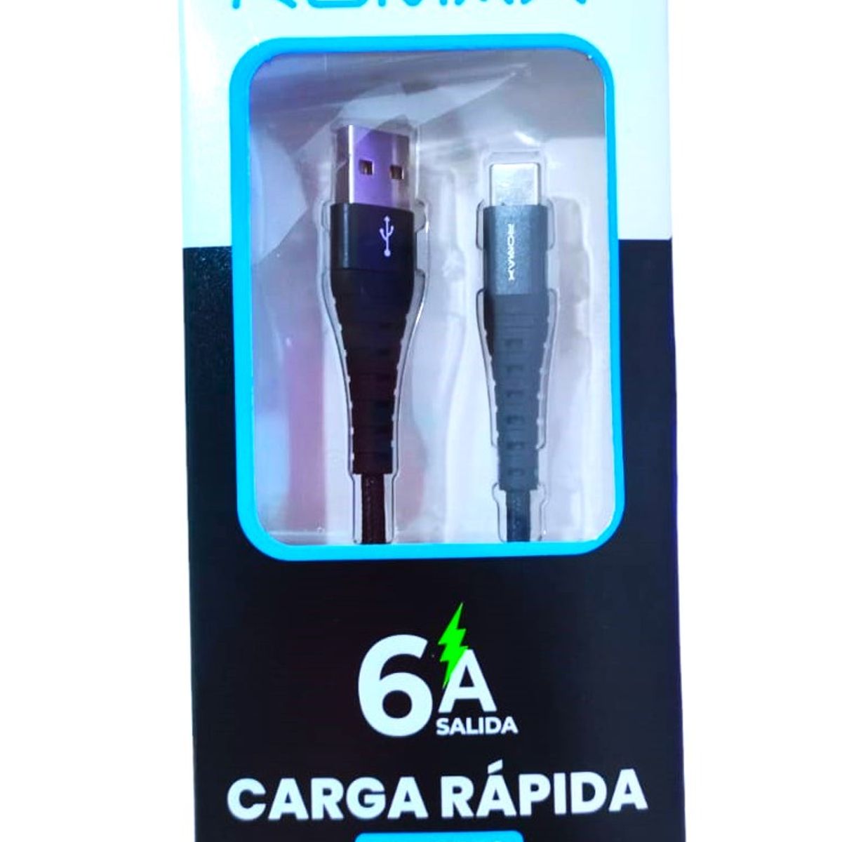 ROMAX - Cable Tipo-C Carga Rapida de 6A Romax