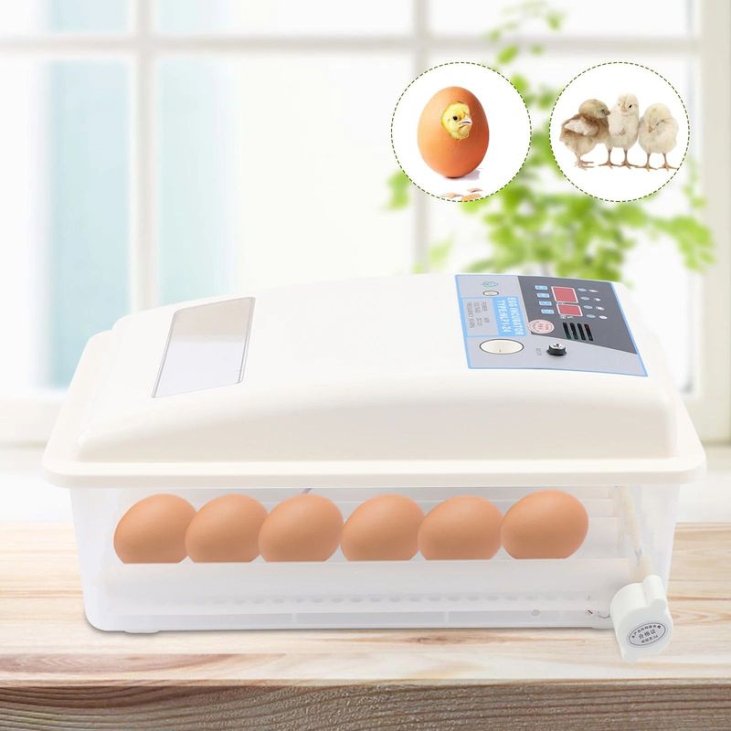 GENERICO - INCUBADORA AUTOMÁTICA 24 HUEVOS JERS IMPORT DUAL 220V-12V