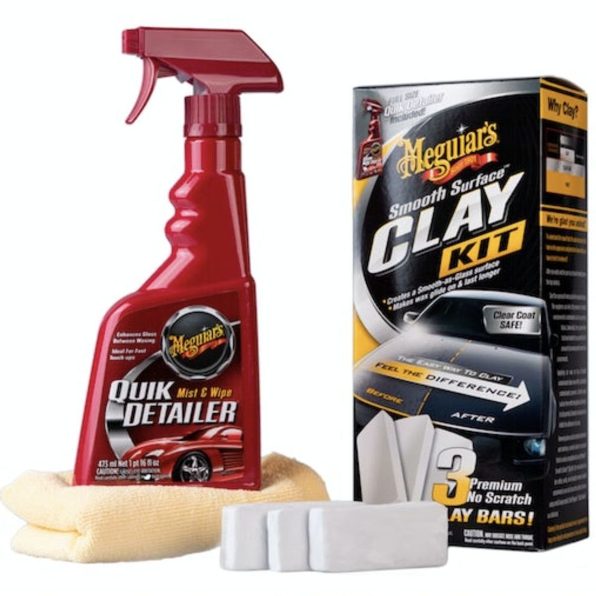 MEGUIARS - Kit de Descontaminado - G1917 Smooth Surface Clay Kit