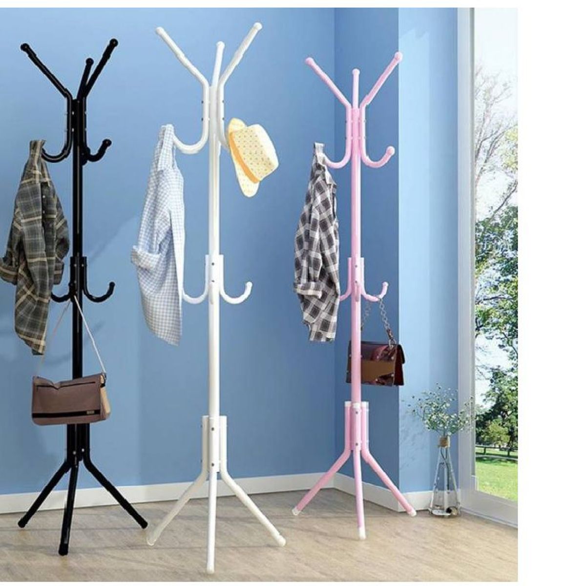 GENERICO - Perchero de Pie Colgador Organizador de Metal