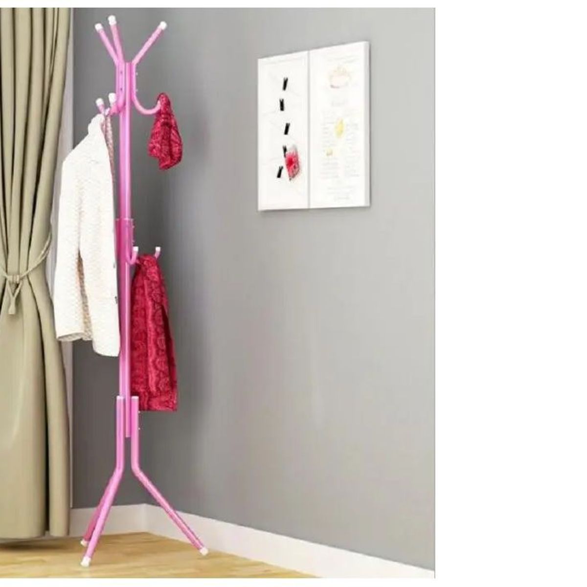 GENERICO - Perchero de Pie Colgador Organizador de Metal