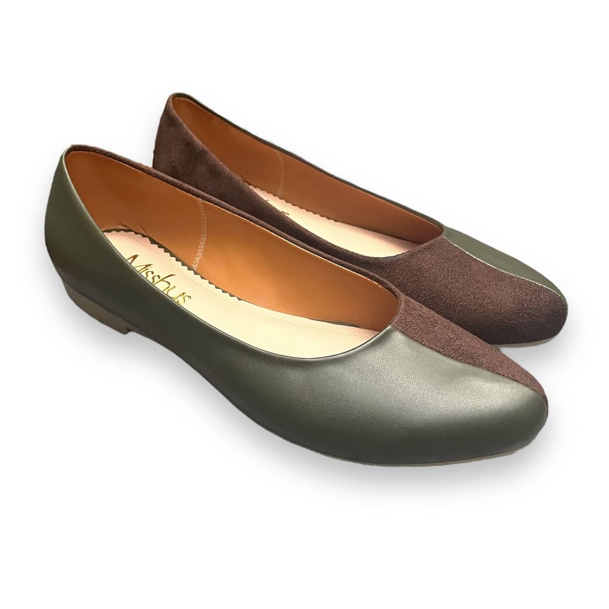 GENERICO - Balerinas Mujer Misshus Marie b verde marron
