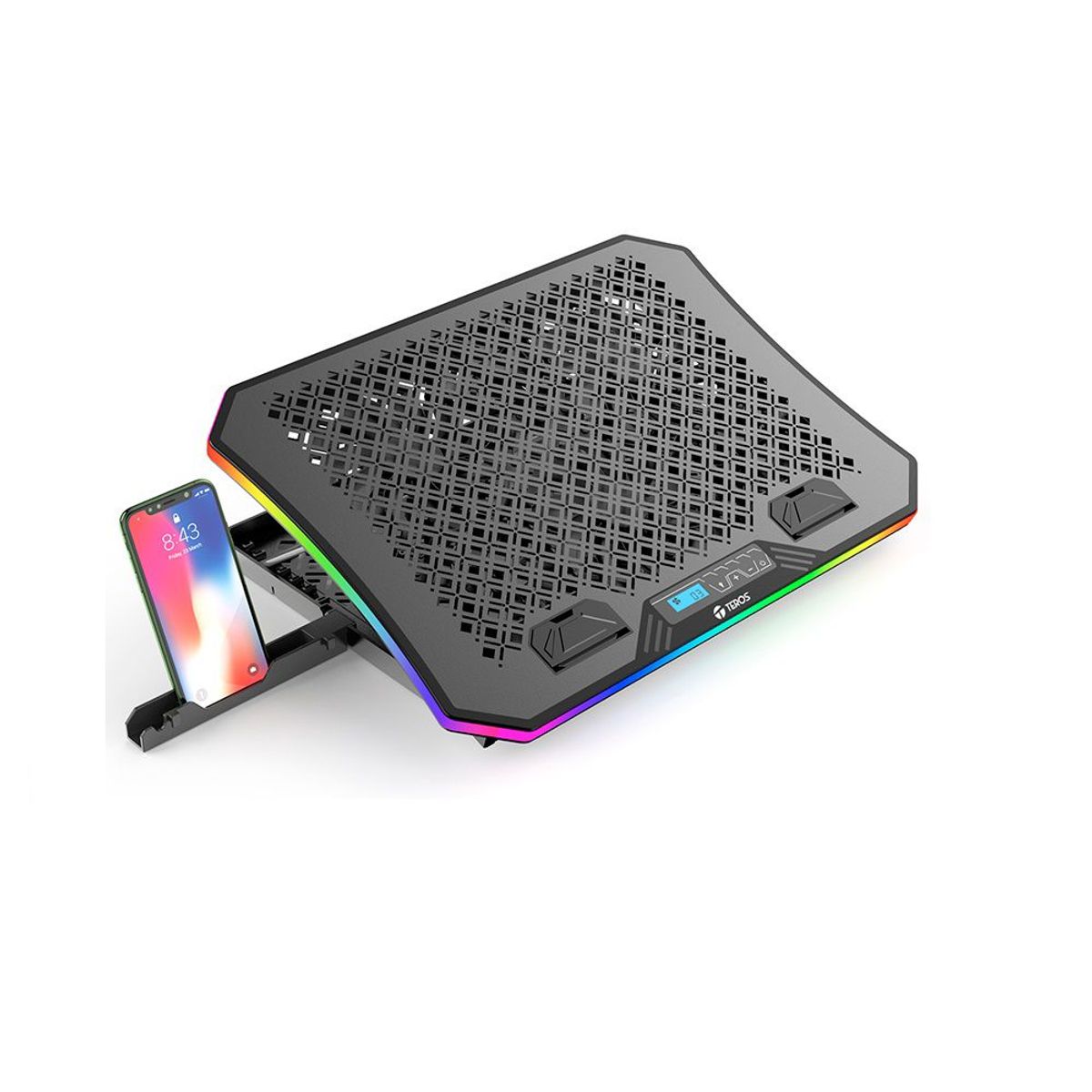 TEROS - COOLER TEROS TE7130N COMPATIBLE CON NB HASTA 19 Pulgadas 3 FAN DE 11cm